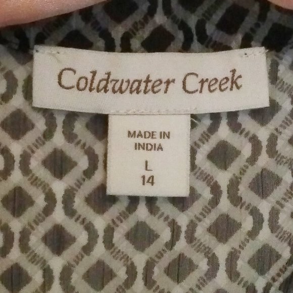 Coldwater Creek Blouse Large 14 - Picture 5 of 5
